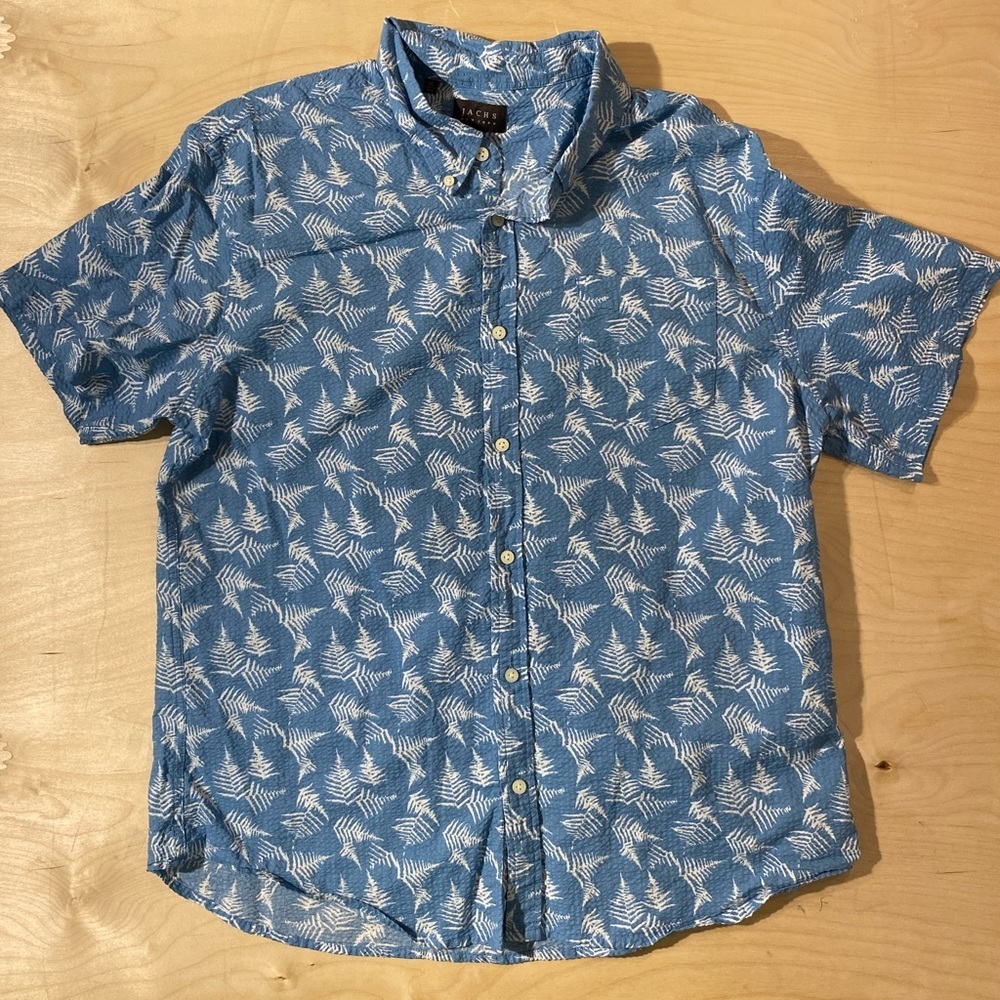 Jachs Short Sleeve Button Front Shirt XL (HN)